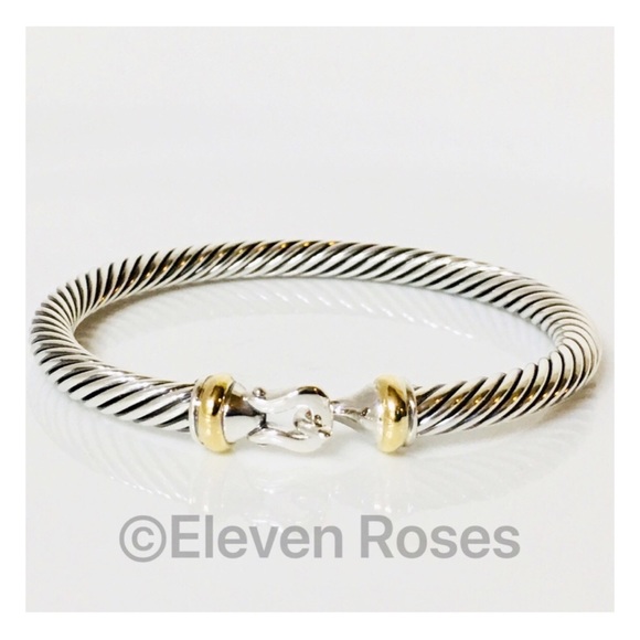 David Yurman Jewelry - David Yurman 925 18k Classic Cable Buckle Bracelet